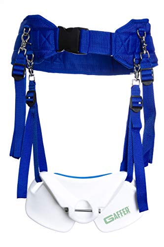 【中古】【未当て嵌める・未開封品】GAFFER SPORTFISHING ワイドボディフィッシングベルト ウエストロッドホルダー オフショアスタンドアップ深海魚ファイティングハーネス, 青碧,