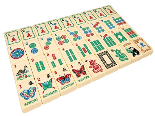【中古】【未使用・未開封品】Linda Li American Mah Jongg タイルセット ? 職人コレクション ? アイボリーカラー刻印タイル166枚 (タイルのみ)|AJIMURA-SHOP