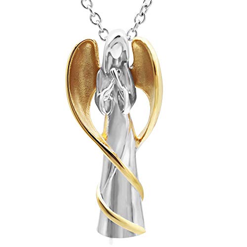 【中古】【未使用・未開封品】Angel Lady 遺灰用遺灰ジュエリー ステンレススチールペンダント 遺灰用遺灰ネックレス 思い出の遺灰用遺灰ジュエリー