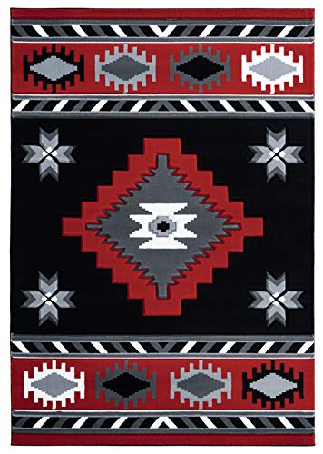【中古】【未当て嵌める・未開封品】United Weavers ブリストル カリエンテ 赤いこと エリアラグ 5フート3 x 7フート6