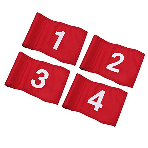 【中古】【未使用・未開封品】KINGTOP 番号付きゴルフフラッグ チューブ挿入 長さ8インチ x 高さ6インチ ヤード用パッティンググリーンフラッグ 420Dナイロンミニピンフラッグ｜AJIMURA-SHOP 13,331円