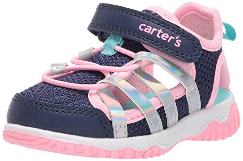 【中古】【未使用・未開封品】Carter's ユニセックス 子供用 モンロー フックアンドループ プレイサンダル US サイズ: 5 Toddler カラー: ブルー