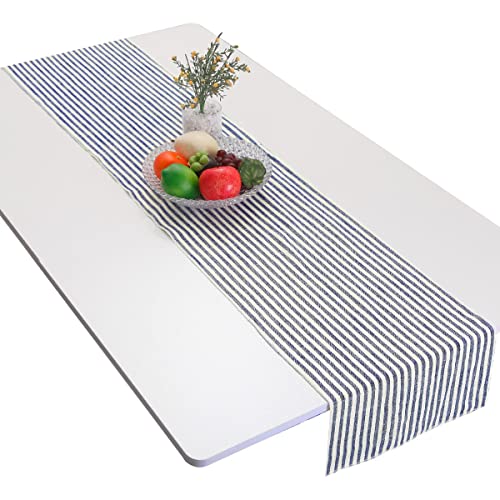 【中古】【未使用・未開封品】mookaitedecor ストライプテーブルランナー コットンリネンランナー ウェディングパーティー ディナー&日常使用用 13\