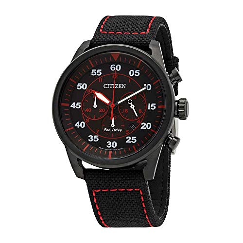 【中古】【未当て嵌める・未開封品】Citizen Avion CA4215-12E エコドライブムーブメント 黒いこと文字盤 メンズウォッチ