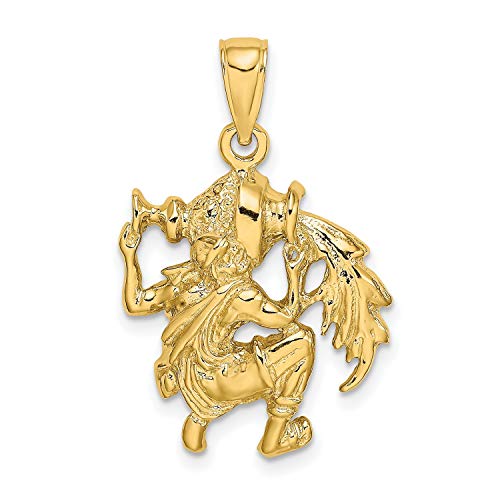 【中古】【未使用・未開封品】14K イエローゴールド 水瓶座 星座シンボル ペンダント 19x19mm｜AJIMURA-SHOP