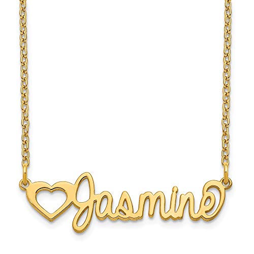 【中古】【未使用・未開封品】Roy Rose Jewelry カスタムメイド 名前入りネックレス ペンダント オープンハート サイズ1.1インチ 10K 14Kゴールド スターリングシルバー 長さ1｜AJIMURA-SHOP 174,294円