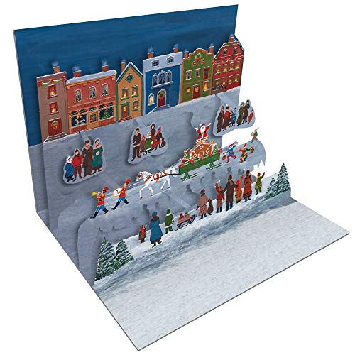 【中古】【未使用・未開封品】LANG Folk Art クリスマスポップアップ クリスマスカード (2005106)