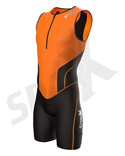 【中古】【未当て嵌める・未開封品】Sparx X トライアスロン背広 メンズ 一ころ トライサイクリング 素はだ背広 自動二輪車 スイムラン M