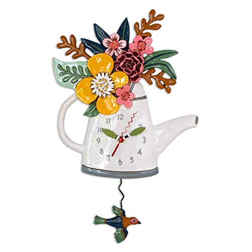 【中古】【未当て嵌める・未開封品】Allen Designs P1992 揺れる振子時辰儀 花 17.5in x 11in その他-家電