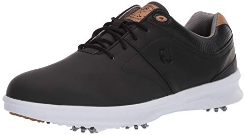 【中古】【未使用・未開封品】FootJoy メンズ 輪郭シリーズ ゴルフシューズ US サイズ: 7.5 Wide カラー: ブラック
