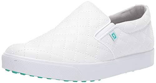 【中古】【未使用・未開封品】FootJoy レディース FJスポーツレトロゴルフシューズ, ホワイト, 5｜AJIMURA-SHOP