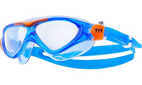 【中古】【未使用・未開封品】TYR ローグスイムマスク ユースフィット クリア/ブルー/オレンジ｜AJIMURA-SHOP
