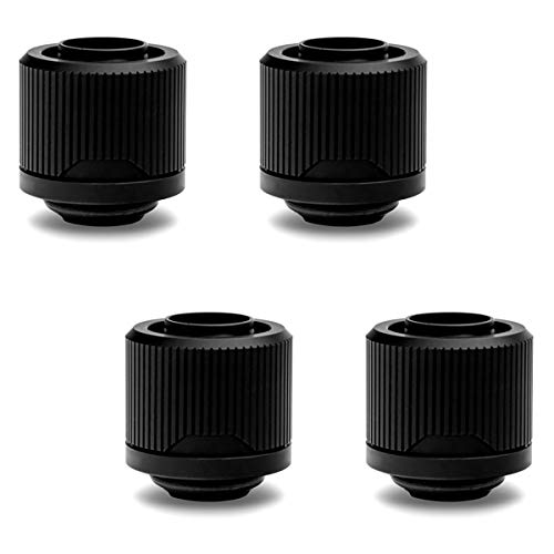 【中古】【未使用・未開封品】EKWB EK-Quantum Torque STC-12/16 ソフトチューブ用圧縮継手 12/16mm (内径7/16インチ 外径5/8インチ) ブラック 4個パック｜AJIMURA-SHOP