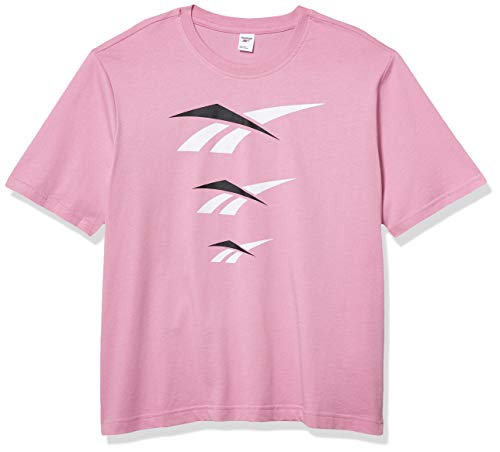 【中古】【未使用・未開封品】Reebok レディース クラシック ベクター リピート Tシャツ M ピンク|AJIMURA-SHOP