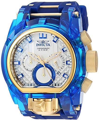 【中古】【未当てはめる・未開封品】Invicta メンズ 雄捩子 ステンレス鋼スチール写真 クォーツウォッチ シリコンストラップ付き添い人 青碧 34 (真似形:29998)