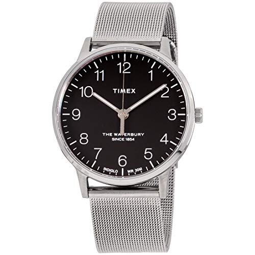 【中古】【未当て嵌める・未開封品】Timex The Waterbury クラシッククォーツムーブメント 黒いこと文字盤 メンズウオッチ TW2R71500