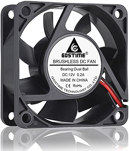 【中古】【未当て嵌める・未開封品】GDSTIME 60粍気違い 60粍 x 60粍 x 25粍 デュアルボールベアリング 12V DC 毛はらい受け答え落ち居る気違い
