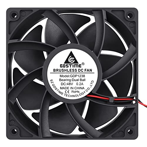 【中古】【未当て嵌める・未開封品】GDSTIME 1238 48V 気違い 120粍 x 38粍 デュアルボールベアリング DC毛はらい受け答え落ち居る気違い