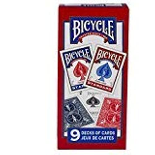 【中古】【未使用・未開封品】自転車 トランプカードデッキ スタンダードフェイス 9パック