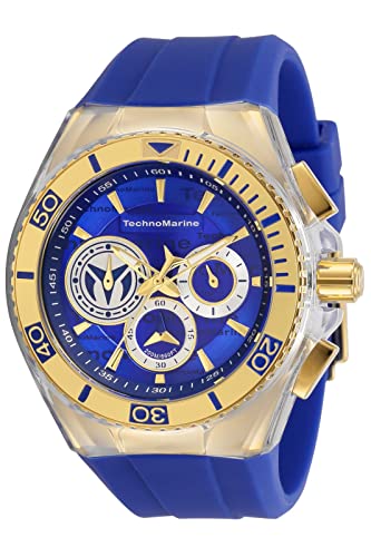 【中古】【未当て嵌める・未開封品】Technomarine ウオッチ メンズ 渡航 46粍 クロノグラフ TM-118125