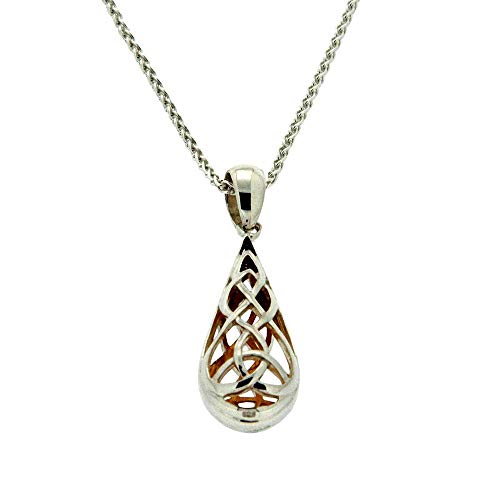 【中古】【未使用・未開封品】Keith Jack Jewelry 金メッキトリニティノット ティアドロップネックレス スターリングシルバー 金メッキ 22Kゴールド
