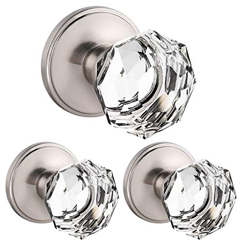 【中古】【未使用・未開封品】パッセージガラスドアノブ Passage Style 1 LF-C2-SNPS-3Pack