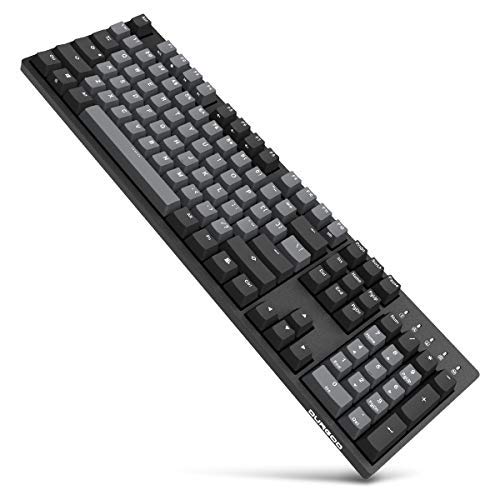 【中古】【未当て嵌める・未開封品】DURGOD Typewriter Mechanical Keyboard Cherry MX Red Switches Type C Interface Tenkeyless 104 Keys (with Dust Cover) for Typist/Office (