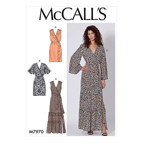 【中古】【未使用・未開封品】McCall's Patterns McCall's M7970A5 レディース アンクル丈ドレス サイズ6-14 裁縫パターン ホワイト｜AJIMURA-SHOP