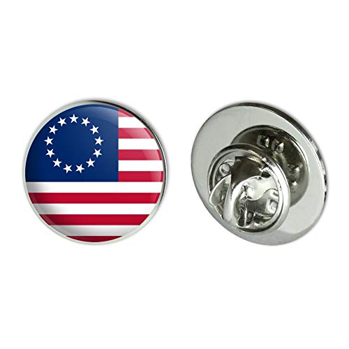 【中古】【未使用・未開封品】GRAPHICS \u0026 MORE Betsy Ross 1776 アメリカ国旗 メタル 0.75インチ ラペルハット ピン タイタック ピンバック