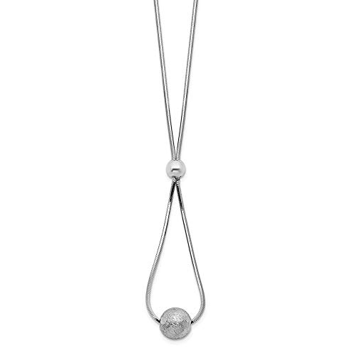 【中古】【未使用・未開封品】Jewels By Lux 925 スターリングシルバー 光沢 レーザーカット ビーズネックレス｜AJIMURA-SHOP