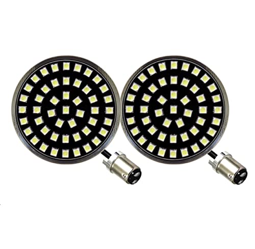 【中古】【未使用・未開封品】Eagle Lights Generation II ミッドナイトエディション 2インチ LED フロントウィンカー ハーレーダビッドソンオートバイ用 (ホワイトランニング
