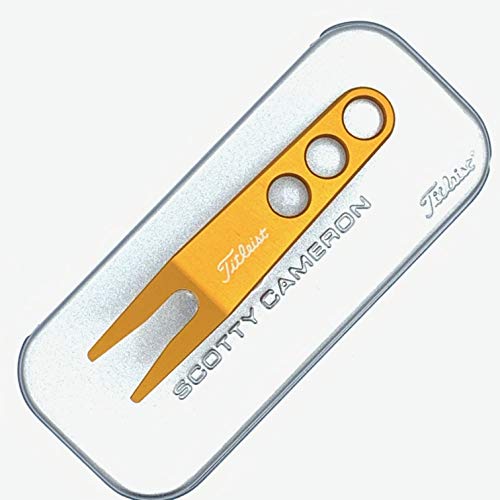 【中古】【未使用・未開封品】Scotty Cameron ディボットピボットツール ブリキボックス付き ゴールド