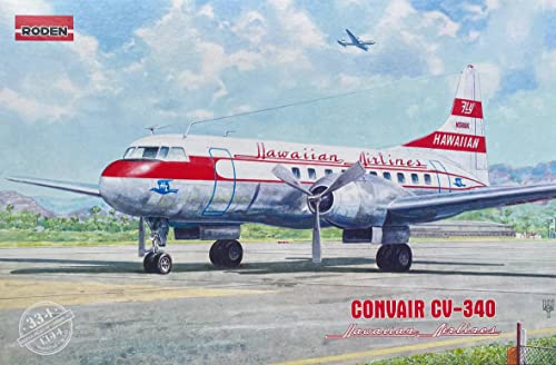 【中古】【未使用・未開封品】Roden 334 - 1/144 - Convair CV-340 ハワイアン航空 航空機キット