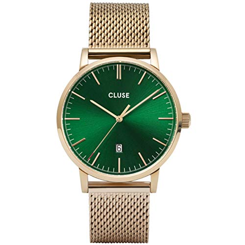 【中古】【未当て嵌める・未開封品】CLUSE クルース 国内定め事品 アヴィス メッシュ ゴールド 緑であること/ゴールド メンズ ウオッチ 時辰儀