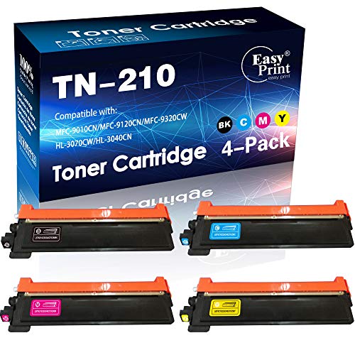 【中古】【未当て嵌める・未開封品】EasyPrint TN210 TN-210取り替えっこトナーカートリッジ Brother MFC-9120CN 9320CW 9010CN HL-3070CW 3075CW 3040CN 3045CN印刷工用 4個容器に並べる