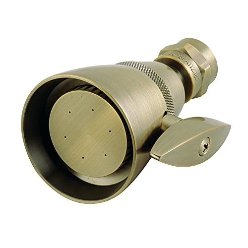 【中古】【未当て嵌める・未開封品】Kingston Brass K132A3 外径2-1/4inに擦り付け木するように作られています。 調節する能力のあるなシャワー頭顱、アンティーク金管楽器。