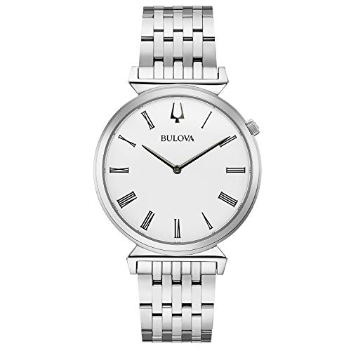 【中古】【未当てはめる・未開封品】Bulova レデイーズ クラシッククォーツメンズウォッチ、ステンレス鋼スチール写真、しろがね色声の調子 (真似形: 96A232) しろがね色声の調子/白いこと クラシ