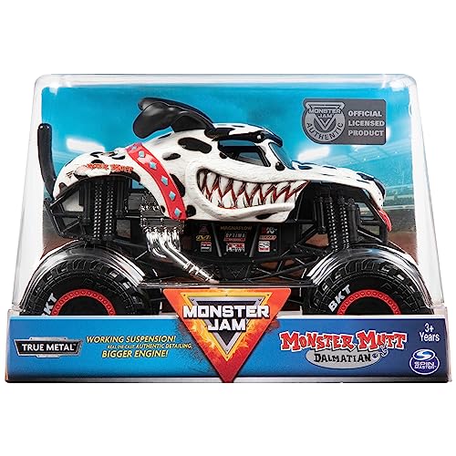 【中古】【未使用・未開封品】MJ Monster Jam Big Engine Monster Mutt ダルメシアン 1:24