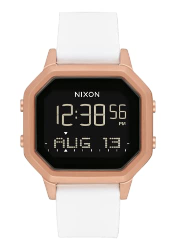 【中古】【未使用・未開封品】NIXON Siren SS A1211 - ローズゴールド/ホワイト - 100m防水 レディースデジタルスポーツウォッチ (36mm時計面、18mm~16mmシリコンバンド)｜AJIMURA-SHOP