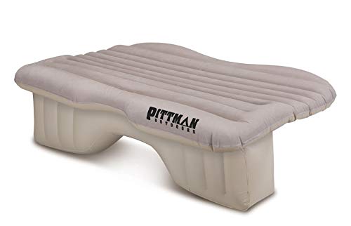 【中古】【未使用・未開封品】Pittman Outdoors AirBedz バックシート 高耐久 PVC エアマットレス ポータブルDCエアポンプ付き Mサイズ タン