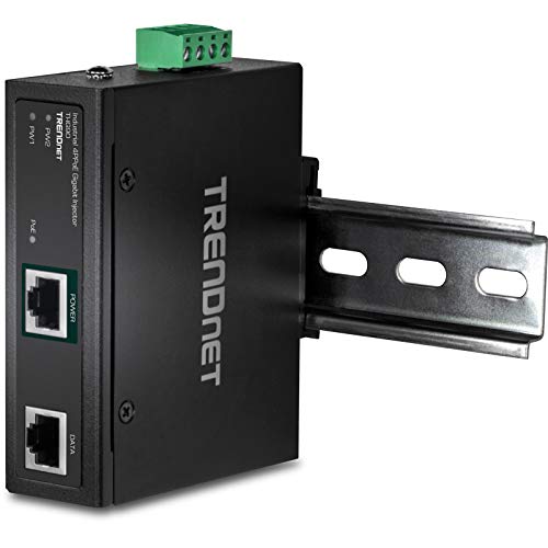 【中古】【未使用・未開封品】TRENDnet Hardened Industrial 90W Gigabit 4Ppoe Injector,4-Pair Power Over Ethernet, Poe(15.4W), Poe+(30W), 4Ppoe(90W)Power, IP30, DIN-R|AJIMURA-SHOP