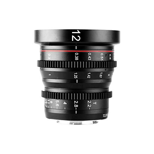 【中古】【未使用・未開封品】Meike 12mm T2.2 マニュアルフォーカス 広角固定シネマレンズ M43 マイクロフォーサーズ MFTマウントカメラ BMPCC 4K ZCAM E2用