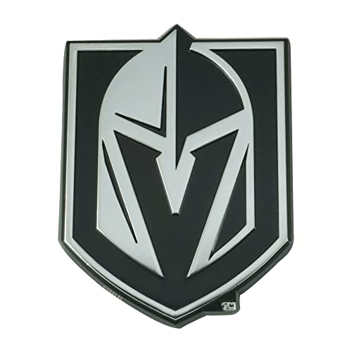 【中古】【未当て嵌める・未開封品】SLS FANMats ベガスゴールデンナイツ 割り増し金 ソリッドメタルクローム 浮き彫り オート旗幟 デカール ベイスボール