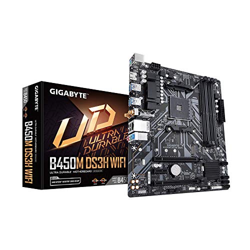 【中古】【未当て嵌める・未開封品】GIGABYTE B450M DS3H 無線LAN-Y1 (AM4//AMD/B450/mATX/SATA 6GB/s/USB 3.1/HDMI/Wifi/DDR4/??????)