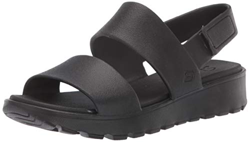 【中古】【未使用・未開封品】Skechers レディース Cali Gear フットステップ 成形ダブルストラップ スリングバックサンダル US サイズ: 9 カラー: ブラック
