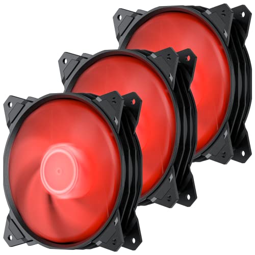 【中古】【未当て嵌める・未開封品】upHere Long Life 120粍 3いの一番 高風 静音版 赤いことLED入れもの気違い マイコン入れもの、中央処理装置空調設備、放熱器用 3個容器に並べる PF120RD3-3