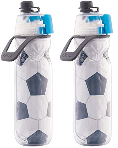 【中古】【未使用・未開封品】O2COOL ミスト'N Sip ミストボトル 2イン1 ミスト&シップ機能 漏れなし プルトップスパウト(サッカー) 2個パック