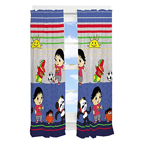【中古】【未使用・未開封品】Franco Kids Room Window Curtain Panels Drapes Set, 82" x 63", Ryan's World|AJIMURA-SHOP