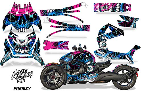 【中古】【未使用・未開封品】Savage Kits Roadster Graphics キット ステッカー デカール Can-Am Ryker 2019-2021対応 - Frenzy Blue