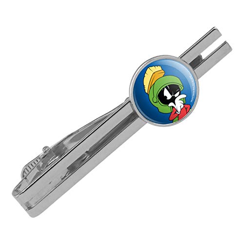 【中古】【未使用・未開封品】Graphics & MORE ルーニー・テューンズ Marvin The Martian ラウンドタイバークリップクラスプ タックシルバーカラーメッキ｜AJIMURA-SHOP